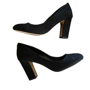 Carvela by Kurt Geiger Black Round Closed Toe Heel 37